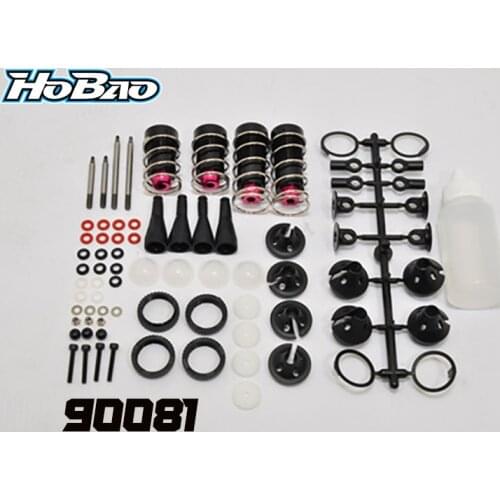OFNA/HOBAO RACING 90081 FRONT / REAR SHOCK SET FOR 1/8 HYPER GTS/GTB NITRO/ELECTRIC ON-ROAD