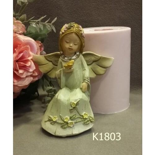 Sitting angel silicone mold