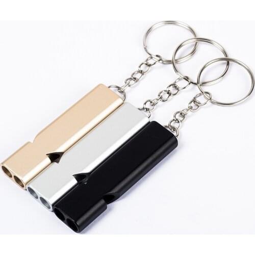 Outdoor Survival Whistle High Decibel High Frequency Whistle Double Tube Whistle Cheerleading Emergency Multi Tool