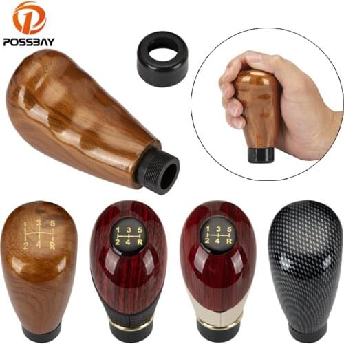 POSSBAY Auto Gear Stick 5-Speed Manual Gear Knob Car Gear Stick Shift Lever Knob Interior Universal Shift Lever Knob Shift Knob