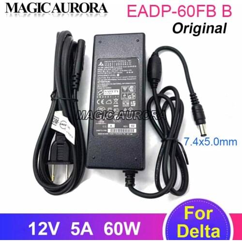 Universal EADP-60FB B AC Adapter Power Supply 12V 5A For Delta LCD LED TV Monitor Power Adapter 5.5X2.5mm