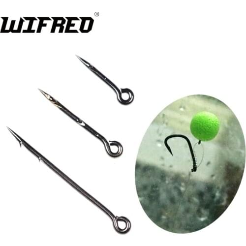 Wifreo 100PCS Metal Bait Spike Carp Fishing Hook Bait Sting Boilies Pin Spike Maggot Corn Ronnie Hair Rigs Carp Feeder Fishing