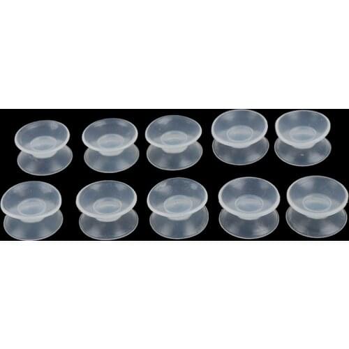 New 10 Pcs Double Sided Suction Cup - Sucker Pads For Glass, Plastic Suction Cup Pvc Plastic Small Suction Cup Without Trace