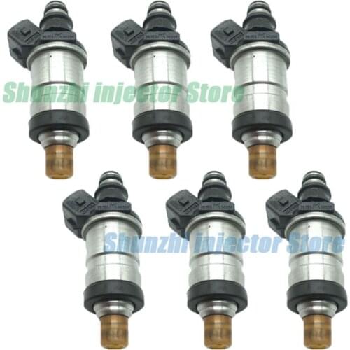 6pcs Fuel Injector Nozzle For Honda Accord Prelude 2.0 2.2 Acura Prelude 1986-1997 06164P0A000 06164-P0A-000