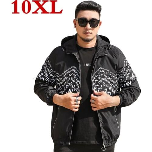 9XL 10XL plus 8XL size Zip Up Spring Fashion Autumn Brand Slim Fit Coats Male Casual Baseball Bomber Jacket Mens