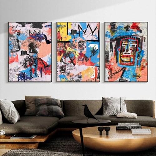 Abstract Graffiti Art Canvas Painting Street Art Famous Posters and Print Classical Wall Art Picture for Living Room Home Decor