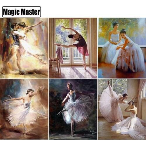 Full Square/Round Drill 5D DIY Diamond Painting "Ballet Dance" 3D Embroidery Cross Stitch 5D Rhinestone Decor