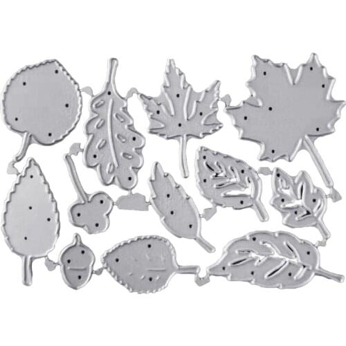 Thanksgiving Maple Leaf Metal Cutting Dies Stencil DIY Scrapbooking Album Paper Card Template Mold Embossing Craft Decoration