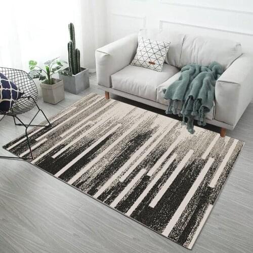 Nordic Home Carpet Washable Modern Geometric Printing Rectangular Decorative Carpet Living Room Interior Bedroom Sofa