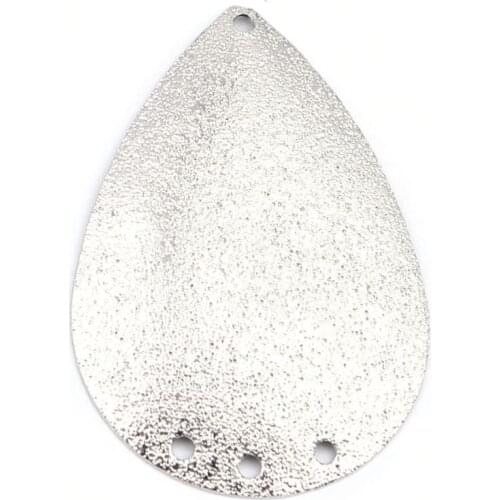 DoreenBeads New Copper Chandelier Connectors Drop-Shaped Metal/Rose Gold Sparkledust DIY Jewelry Gifts 3.5cm x 2.4cm, 5 PCs