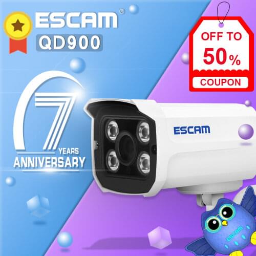 ESCAM QD900 WIFI 1080P 2.0 Megapixel HD Home Security Camera System Wireless Network IR Bullet Surveillance Outdoor Mini Camera