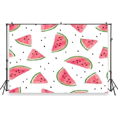 HUAYI Photo Background Newborns Baby Shower Birthday Photography Backdrops Watermelon Custom Studio Photobooth Backdrop XT-7138