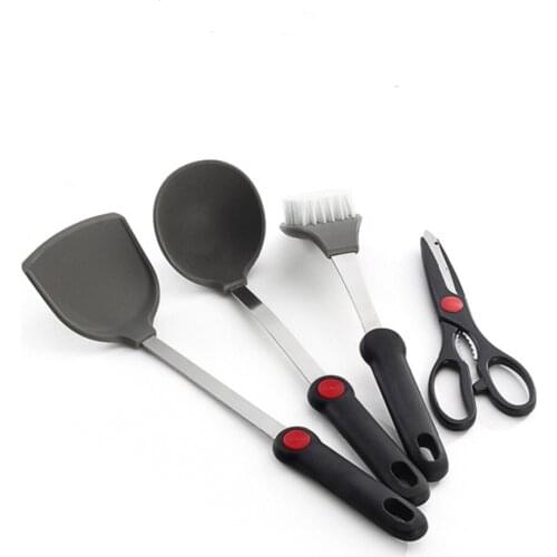 Food grade silica gel kitchen utensils stainless steel silica gel dense shovel silica gel soup spoon