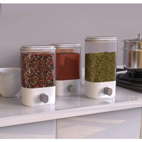 Kitchen Wall-mounted Grain Storage Grain Storage Sealed Tank Desk Organizer Kitchen Drawer Organizer Whole Grain Storage Box