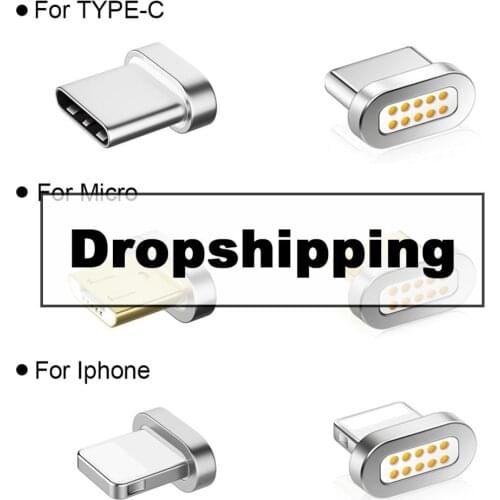 Magnetic Micro Plug USB Type C Magnet Connector Charging Cable Adapter For IPhone IOS Android Magnetic Transfer Charger Cable