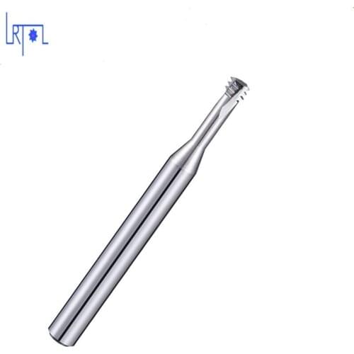 Micro Carbide 3 teeth thread end mill M1 M1.2 M1.4 M1.6 M2 M2.5 M3 M4 M5 M6 M8 M10 ,thread milling cutter short flutes