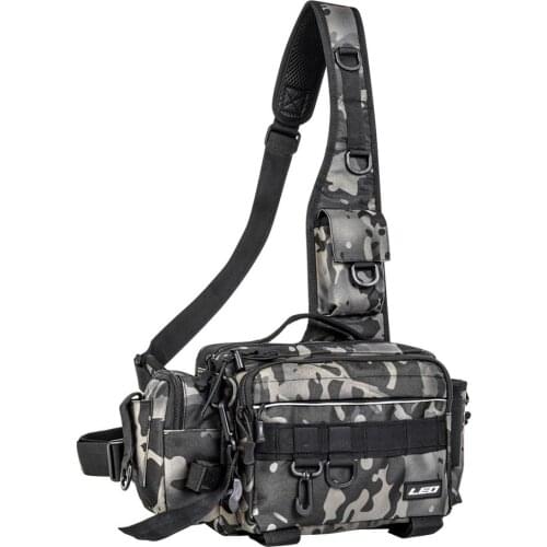 Multifunctional Fishing Tackle Storage Bag Outdoor Shoulder Cross Body Backpack Fish Lures Gear Utility Storage Fishing Box Bag