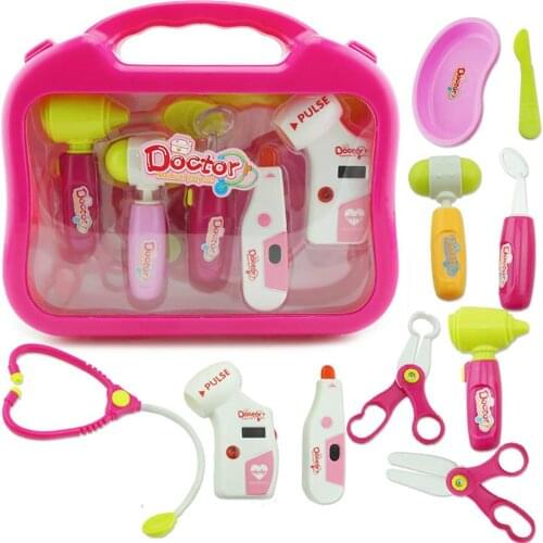 Doctor Kit Kids Pretend Play Toy Medical Set&Case Doctor Nurse Play Games Playset Toys Accessory For Girl Children Kids Gifts