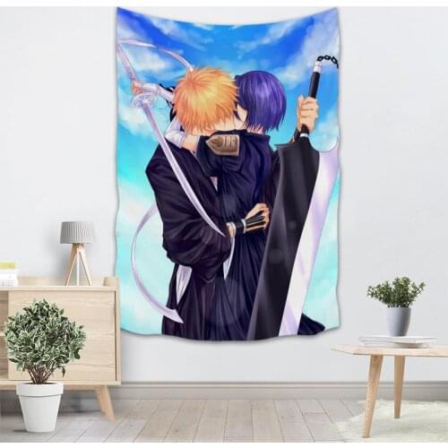Custom Bleach Rukia Kuchiki Tapestry Wall Hanging For Party Decorations Art Home Decor Beach Towel Blankets Customized