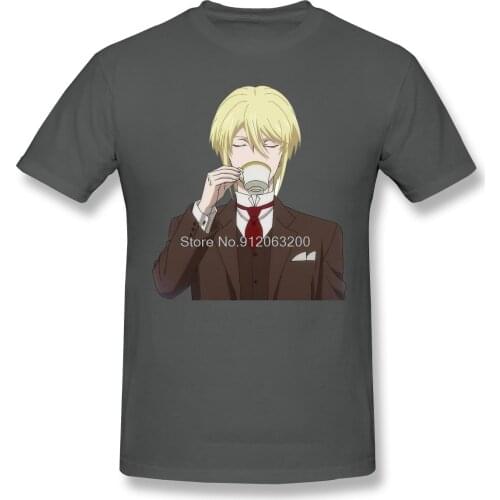 Japanese Anime Moriarty The Patriot Detective 2021 New Arrival Tshirt Yuukoku No Moriarty Less Crewneck Cotton For Men Shirts