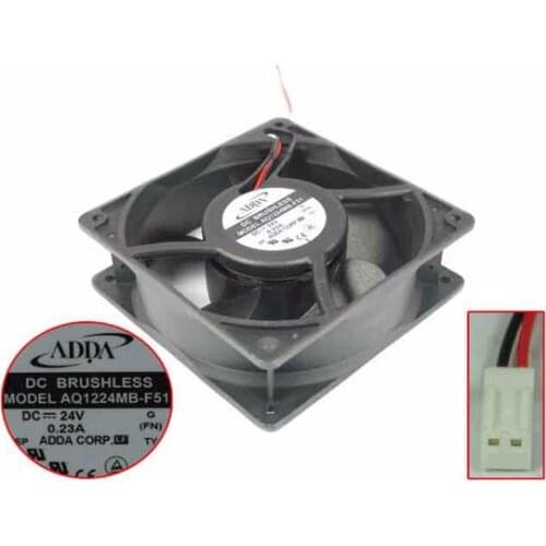 ADDA AQ1224MB-F51 DC 24V 0.23A 120x120x38mm 2-wire Server Cooling Fan