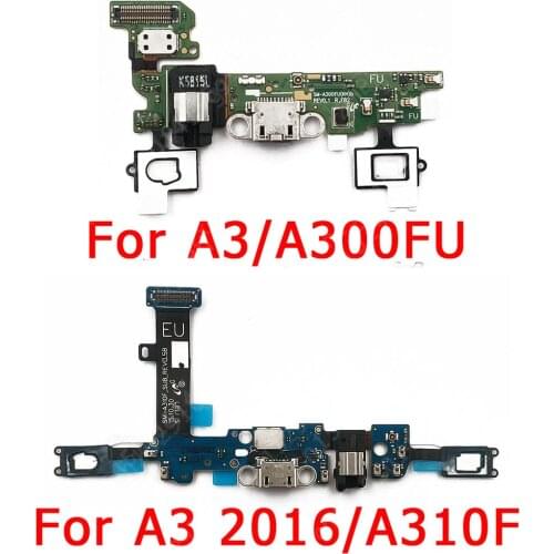 Original Charging Port For Samsung Galaxy A3 2016 A300 A310 Charge Board USB Connector PCB Socket Flex Replacement Spare Parts