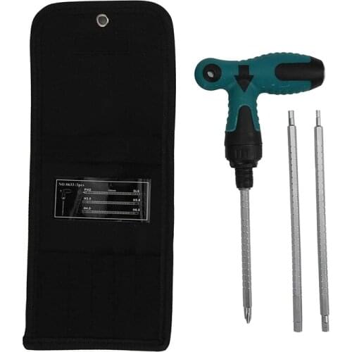 PENGGONG 4PCS T-Type Multifunctional Screwdrivers Set Ratchet Telescopic Multi-Purpose for Furniture Electrician Tools