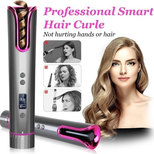 2021 Auto Hair Curler Wireless Automatic Curling Iron Portable Curling Wand Professional Hair Curler USB Charging Curling Irons