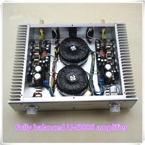 NEW Finished LM3886FT Fully Balanced Amplifier Stereo HiFi 120W+120W Audio Power Amp