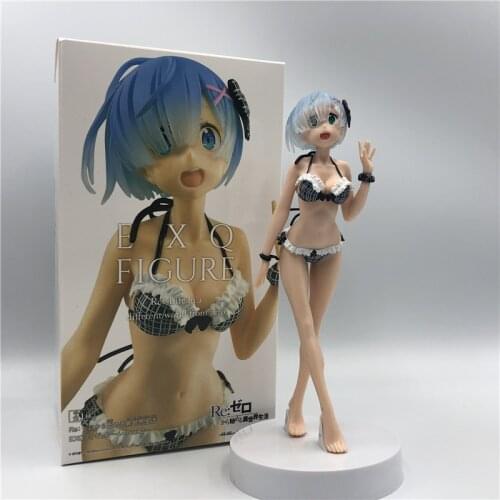 Re: Zero Life in a Different World from Zero Anime Ram Rem Bikini ver. PVC Action Figure 22cm