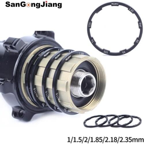 RISK Bicycle Grooved Hubs Washer Flywheel Cassette Gasket MTB Bottom Bracket Spacers 1/1.5/1.85/2mm 10/11S Road Bike Hub Washer