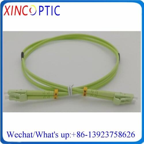 10Pcs SCUPC-SC/UPC MM DX OM5 3.0mm Wideband PVC(OFNR) 1/2/3/4/5/10M Lime Green Multimode Duplex SC Fiber Optic Patch Cord Cable