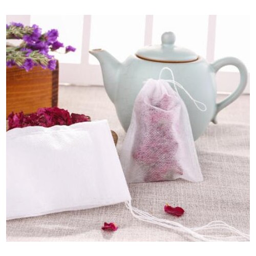 100pcs Drawstring Tea Bag Environmental Filter Pouch Foot Bath Package Disposable Tea Bag Seasoning Packet Coffee Sack
