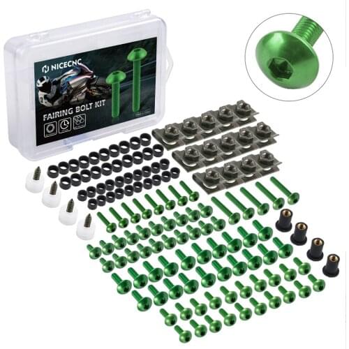 177pcs Fairing Bolts Motorcycle Screws Body Screws Nuts For kawasaki z750 z900 z1000 z800 versys 650 er6n ninja 400 300 z1000sx