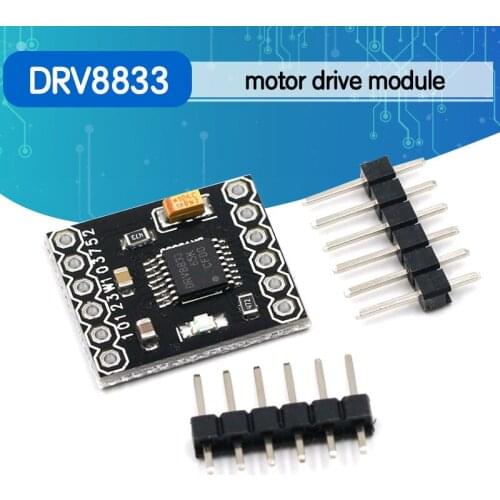 DRV8833 2 Channel DC Motor Driver Module Board 1.5A 3V-10V H-Bridge 4-Wire Step Motor Overcurrent Protection Step Motor Drive