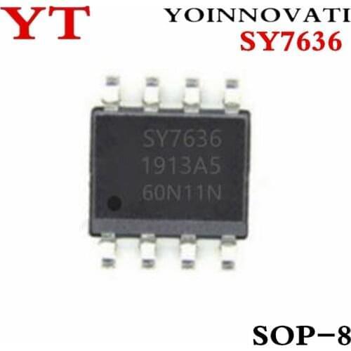 5pcs/lot SY7636 SOP8 lithium battery output four LED power supply IC chip