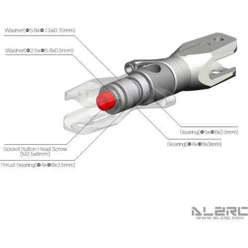 ALZRC New Tail Rotor Hub For Devil 420 FAST 3D Fancy RC Helicopter Aircraft Accessories TH18799-SMT6
