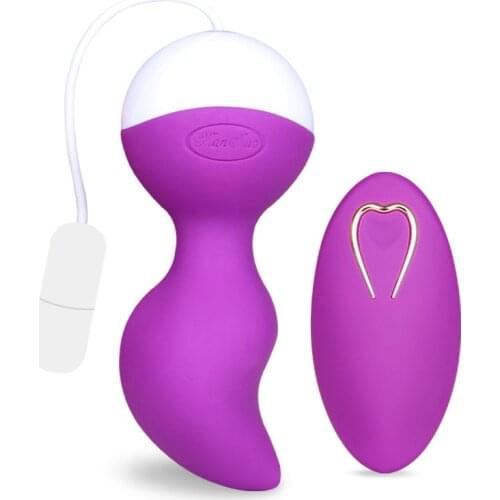 Female Wireless Remote Control Vibrating Eggs Vibrator, Female Kegel Vaginal Tight Exercise Machine Vibrators Sex Toys for Women