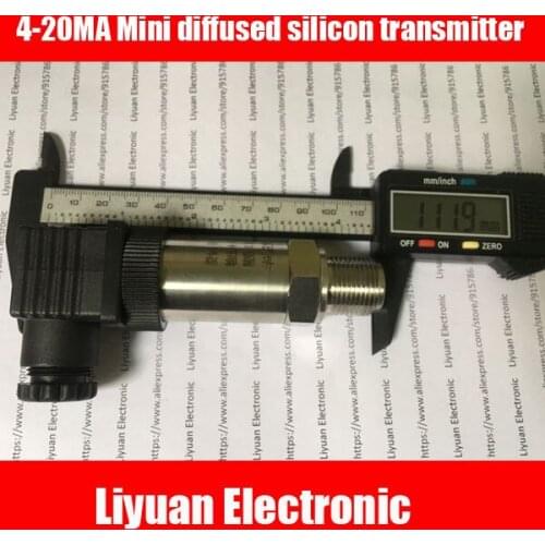 Mini diffusion silicon transmitter / 1MPA pressure transmitter M20X1.5 4-20MA water pressure sensor 24V