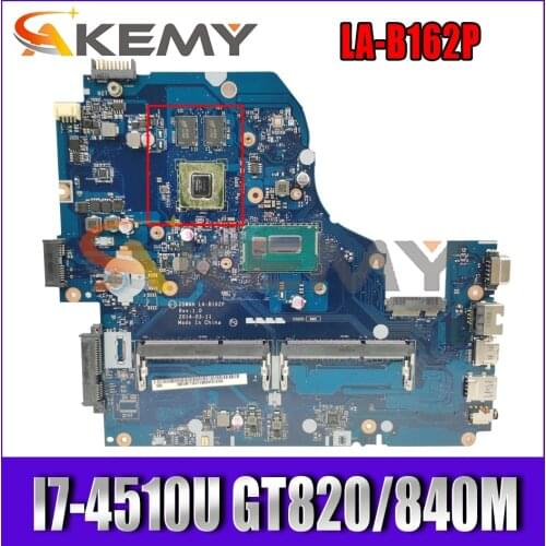 For Acer EK-571 E5-531 E5-571G V3-572G Laptop Motherboard W/ I7-4510U CPU GT820/840M 2G-GPU 100% Working Z5WAH LA-B162P LA-B991P