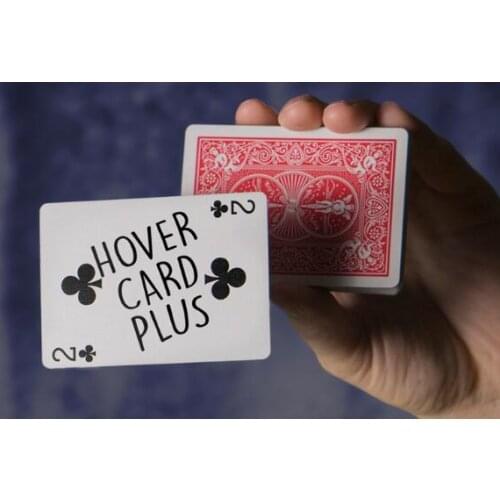 Hover Card Plus by Dan Harlan and Nicholas Lawrence - Trick (Gimmick and online instructions) Card Magic Props Illusions Fun