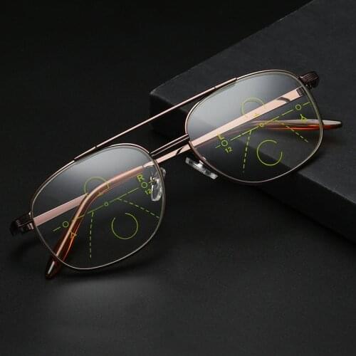 Progressive Multifocal Multi focus Reading Glasses Transition Men Woman myopia Hyperopia Presbyopia Glasses elderly 1029-2