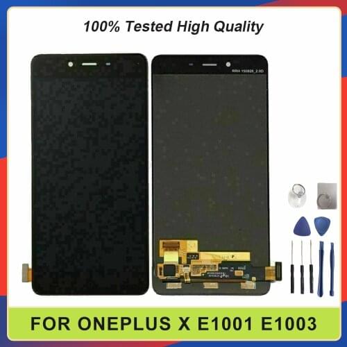New For OnePlus X Lcd E1001 E1003 1+X / Oneplus X Lcds Display Touch Screen Digitizer Glass Panel Assembly Free Tools
