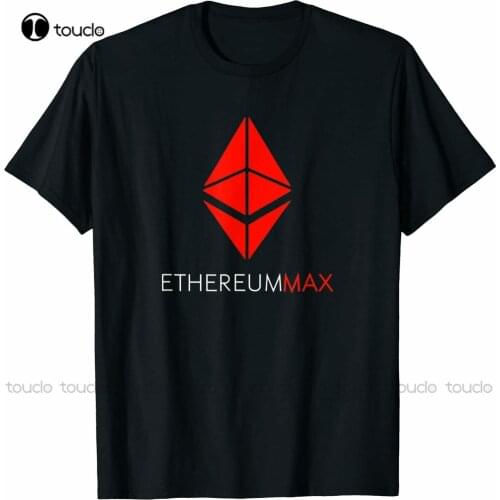 New Ethereummax Token Crypto Ethereum Max Emax Cryptocurrency T-Shirt Fishing Shirts Cotton Tee S-5Xl Unisex