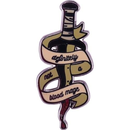 Definitely not a blood mage glitter brooch cool magic addition
