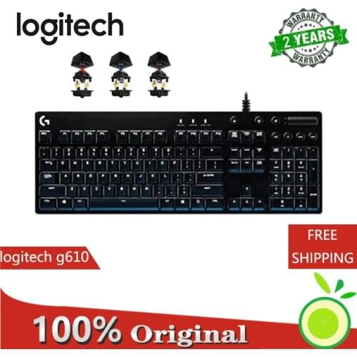 Logitech G610 Wired Gaming Mechanical Keyboard USB RGB Backlit Red/Blue Switch Professional Gaming Keyboard for Desktop Laptop