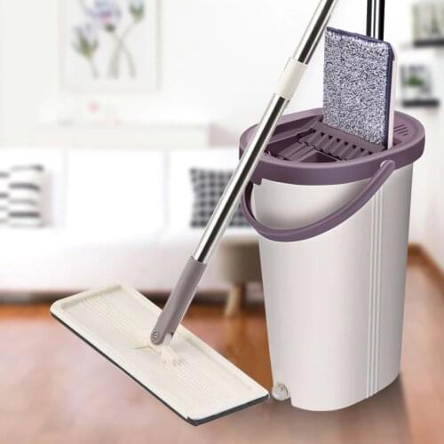 YOREDE Magic Squeeze Mop And Bucket For Washing Floors Hand Free Wringing Mops Self Cleaning Cleaner Household Cleaning Products
