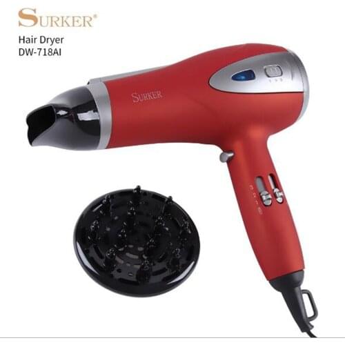 Surker electric hair dryer DW-718AI UNfoldable handle 2200W power cold hot air Negative ion constant temperature