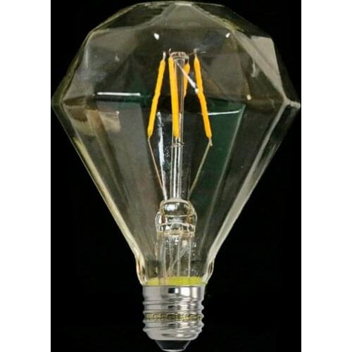 LED Diamond Shape G95 Vintage Edison Light 220V E27 Warm White Retro Led bulb