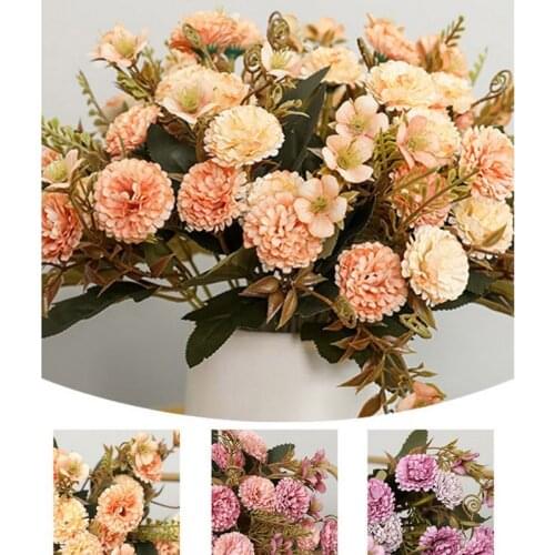 Home Decoration Artificial Flower Silk Fake Bouquet Party Decoration 5 Color Carnation Artificial Flower Valentines Day Gift